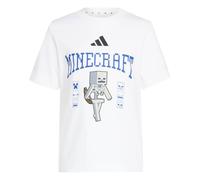 adidas Mixte Enfant Minecraft Skeleton Shirt, White, 6-7 Years