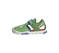adidas Mixte enfant Minecraft Terrex Captain Toey 2.0 Sandals, semi lucid lime/ray blue/semi impact orange, 34 EU