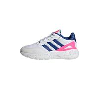 adidas Mixte Enfant Nebzed Lifestyle Lace Running Shoes, Cloud White/Royal Blue/Lucid Pink, 38 2/3 EU