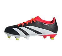 adidas Predator 24 League Soft Ground Boots Chaussures de Football, Core Black/Cloud White/Solar Red, 31 EU