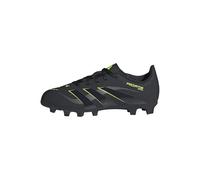 Adidas Mixte Enfant Predator Club Firm Ground/Multi Ground Football Boots Kids, Core Black/Carbon/Lucid Lemon, 28 EU