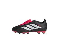 adidas Mixte Enfant Predator Club Fold-Over Tongue Firm Ground/Multi Ground Football Boots Kids, Core Black/FTWR White/Lucid Red, 35 1/2 EU