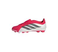 adidas Mixte Enfant Predator Club Fold-Over Tongue Firm Ground/Multi Ground Football Boots Kids, Lucid Red/Core Black/FTWR White, 35 1/2 EU