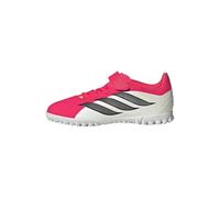 adidas Mixte Enfant Predator Club Hook-and-Loop Turf Football Shoes Kids, Lucid Red/Core Black/FTWR White, 37 1/3 EU