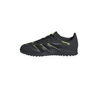 adidas Mixte Enfant Predator Club Turf Football Boots Kids, Core Black/Carbon/Lucid Lemon, 38 2/3 EU