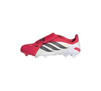 adidas Mixte Enfant Predator League Fold-Over Tongue Firm Ground Football Boots Kids, Lucid Red/Core Black/FTWR White, 31 EU