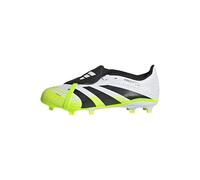 adidas Mixte Enfant Predator League Fold-Over Tongue Firm Ground/Multi Ground Football Boots Kids, Cloud White/Core Black/Lucid Lemon, 29 EU