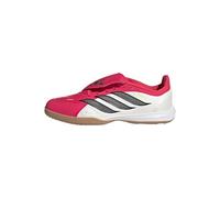 adidas Mixte Enfant Predator League Fold-Over Tongue Indoor Football Shoes Kids, Lucid Red/Core Black/FTWR White, 38 EU