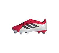 adidas Mixte Enfant Predator League Fold-Over Tongue Soft Ground Football Boots Kids, Lucid Red/Core Black/FTWR White, 30 1/2 EU