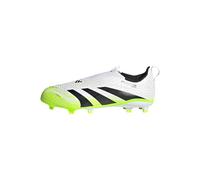 adidas Mixte Enfant Predator League Laceless Firm Ground Football Boots Kids Chaussures, Cloud White/Core Black/Lucid Lemon, 28 EU