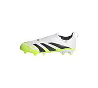 adidas Mixte Enfant Predator League Laceless Firm Ground Football Boots Kids, Cloud White/Core Black/Lucid Lemon, 38 EU