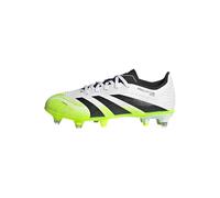 adidas Mixte Enfant Predator League Soft Ground Football Boots Kids Chaussures, Cloud White/Core Black/Lucid Lemon, 28 EU