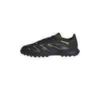 adidas Mixte Enfant Predator League Turf Football Boots Kids Chaussures, Core Black/Carbon/Lucid Lemon, 33 EU