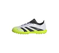 adidas Mixte Enfant Predator League Turf Football Boots Kids Chaussures, Cloud White/Core Black/Lucid Lemon, 30 1/2 EU