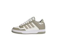 adidas Mixte Enfant Rapid Court Low Junior Shoes, Silver Pebble/Cloud White/FTWR White, 37 1/3 EU