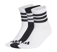 adidas Mixte enfant RIBBED 3PP SOCKS, white/white/black, 4.5-6