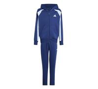 adidas Mixte enfant SEASONAL ESSENTIALS COLORBLOCK FLEECE TRACKSUIT, dark blue/glow blue/white, 15-16 Years