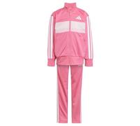 adidas Mixte enfant SEASONAL ESSENTIALS TIBERIO 3 STRIPES TRICOT TRACKSUIT, Pink Fusion/White/Clear Pink, 6-7 Years