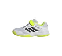 adidas Mixte Enfant Speedcourt Kids Indoor Shoes 4.5 Chaussures de Sport, FTWR White Core Black Lucid Lemon, UK Child
