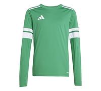 adidas Mixte Enfant SQUADRA25 Jersey Long Sleeve Kids, Team Green/White, 9-10 Years