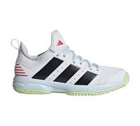Adidas Mixte Enfant Stabil Indoor Shoes, Cloud White/Core Black/Sky Tint, 32 EU