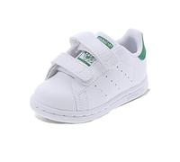 adidas Mixte enfant Stan Smith Cf C Baskets, Cloud White Cloud White Green, 32 EU