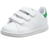 adidas Mixte Enfant Stan Smith CF, Cloud White/Cloud White/Green, 35 EU