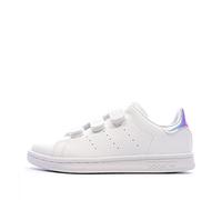 adidas Mixte Enfant Stan Smith CF, Cloud White/Cloud White/Silver Metallic, 32 EU