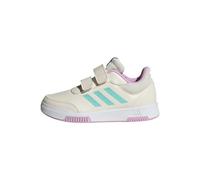 adidas Mixte Enfant Tensaur Hook and Loop Shoes Chaussures de Course, Chalk White/Aqua/Bliss Lilac, 35 EU