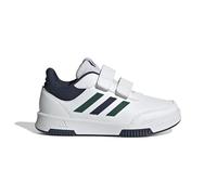 adidas Mixte Enfant Tensaur Hook and Loop Shoes, White/Green/Collegiate Navy, 31 EU