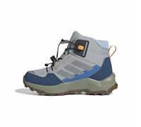 adidas Mixte Enfant Terrex Ax4R Mid Hiking Kids Shoes, Grey Two/Reflective Silver/Glow Blue, 28 EU