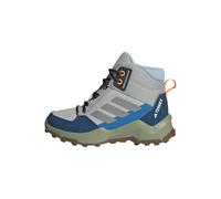 adidas Mixte Enfant Terrex AX4R Mid Hiking Shoes Chaussures, Grey Two/Reflective Silver/Glow Blue, 4 UK Child