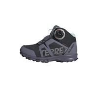 adidas Mixte Enfant Terrex BOA Mid Rain.RDY Hiking Shoes Chaussures de Course sur Sentier, Core Black/Cloud White/Preloved Violet, 32 EU