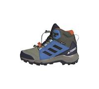 adidas Mixte Enfant Terrex Mid Gore-TEX Hiking Shoes Kids, Tent Green/Core Black/Ray Blue, 37 1/3 EU