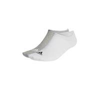 adidas Mixte enfant Thin and Light No-Show Socks 3 Pairs, Medium Grey Heather / White / Black, 7-8 Years