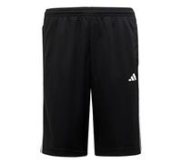 adidas Mixte Enfant Train Essentials AEROREADY 3-Stripes Regular-Fit Shorts, Black/White, 15-16 Years