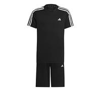 adidas Mixte enfant Train Essentials AEROREADY 3-Stripes Regular-Fit Training Set, Black/White, 13-14 Years