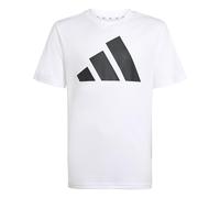 adidas Mixte Enfant Train Essentials Big Logo Shirt, White/Black, 9-10 Years