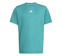 Adidas Mixte Enfant Train Essentials Logo Regular Fit T-Shirt Junior, Pure Teal/White, 13-14 Years