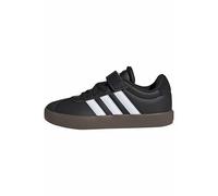 adidas Mixte Enfant VL Court 3.0 Hook and Loop Shoes Kids, Black/White/Black, 33 EU