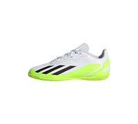 adidas Mixte enfant X Crazyfast.4 Indoor Boots, Cloud White / Core Black / Lucid Lemon, 37 1/3 EU