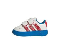 adidas Mixte Enfant X Marvel Spider-Man Grand Court Shoes Kids Chaussures, Blanc Nuage Rubis Pur Bleu Vif, 26.5 EU