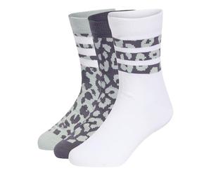 adidas Mixte enfant YOUTH GIRLS LEO 3PP SOCKS, Aurora Onix/Wonder Sage/white, 37-40