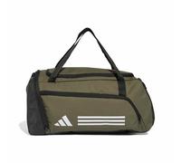 Adidas Mixte Essentials 3-Stripes Duffel Bag, Olive strata/White, S