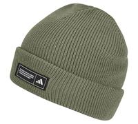 adidas Mixte Essentials Cuffed Beanie, Tent Green/Black/White, M