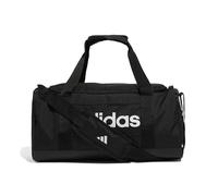 adidas Mixte Essentials Linear Duffel Bag, Black/Black/White, S