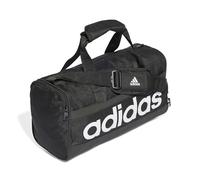 adidas Mixte Essentials Linear Duffel Bag, Black / White, XS
