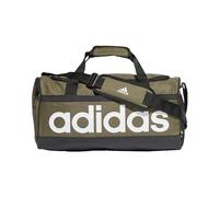adidas Mixte Essentials Linear Duffel Bag, Olive Strata/Black/White, M