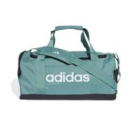 adidas Mixte Essentials Linear Duffel Bag, Powder Teal/Black/White, S