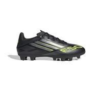 adidas Mixte F50 Club Firm Ground/Multi Ground Football Boots, Core Black/Iron Metallic/Lucid Lemon, 39 1/3 EU